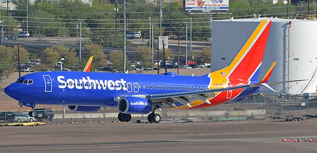 Southwest Boeing 737-800 N8510E, Phoenix Sky Harbor, October 6, 2017